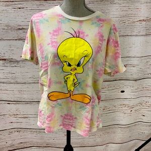 Tie die tweety bird top